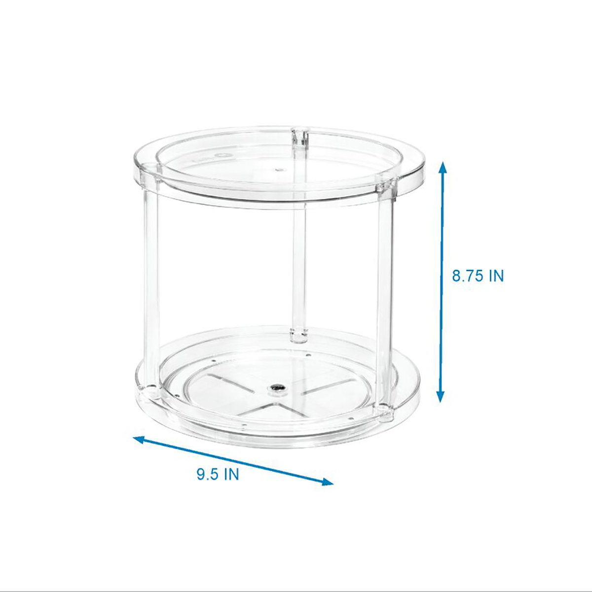 The Home Edit 2 Tier Lazy Susan The Container Store   1000 Square JPG 10077085   03979C    